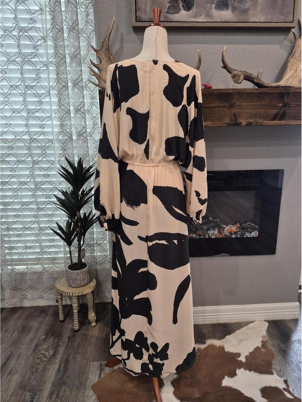 FIGUE Brenna Silk Maxi dress size 6 - Picture 4 of 8